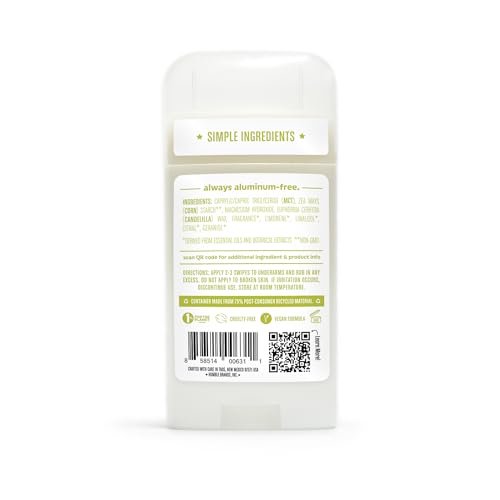 Humble Aluminum-Free Natural Deodorant for Women & Men, Bergamot & Ginger - Baking Soda-Free, Sensitive Skin Safe, Long-Lasting Odor Control, 2.5 Oz - görsel 18