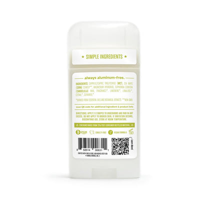 Humble Aluminum-Free Natural Deodorant for Women & Men, Bergamot & Ginger - Baking Soda-Free, Sensitive Skin Safe, Long-Lasting Odor Control, 2.5 Oz