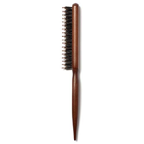 GranNaturals Boar & Nylon Bristle Styling Brush with Teasing Comb - Rat Tail Pick for Volume, Smoothing & Edge Control - görsel 2