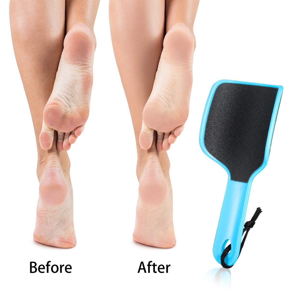 Mudder 4-Piece U-Shaped Curved Foot File - Double-Sided Callus Remover for Exfoliating & Removing Dead Skin (Blue, Green, Rose Red, 1 Pack) - görsel 11