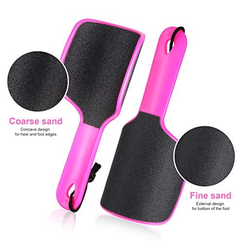 Mudder 4-Piece U-Shaped Curved Foot File - Double-Sided Callus Remover for Exfoliating & Removing Dead Skin (Blue, Green, Rose Red, 1 Pack) - görsel 6