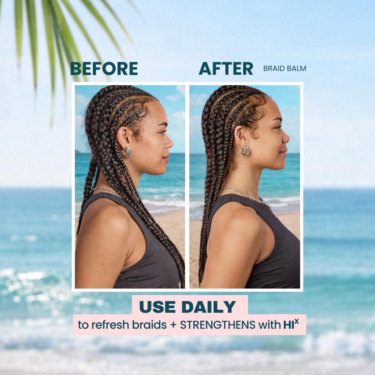 The Beachwaver Co. Braid Balm Pre-Braid Prep - Frizz-Taming Primer Foam with HiX Vegan Bond Multipliers, 4 Fl Oz Avelisse