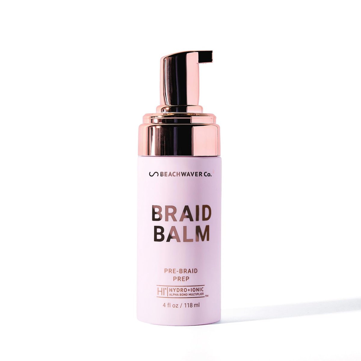 The Beachwaver Co. Braid Balm Pre-Braid Prep - Frizz-Taming Primer Foam with HiX Vegan Bond Multipliers, 4 Fl Oz Avelisse