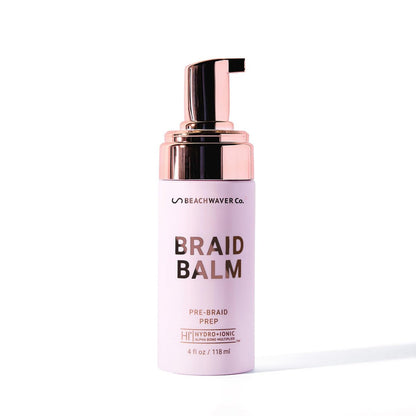 The Beachwaver Co. Braid Balm Pre-Braid Prep - Frizz-Taming Primer Foam with HiX Vegan Bond Multipliers, 4 Fl Oz Avelisse