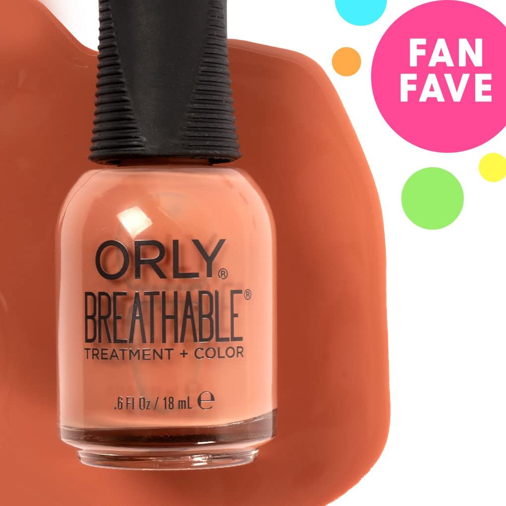 Orly 'Sunkissed' Nail Polish – Soft Terracotta Creme Nail Lacquer, Flawless Breathable Collection, 0.6 fl oz Avelisse