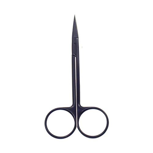 Motanar Cuticle Nail Scissors – Precision Stainless Steel Manicure Scissors, Extra Pointed Straight Curved Fingernail Scissor (Black Straight Point) - görsel 2