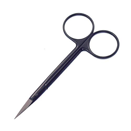 Motanar Cuticle Nail Scissors – Precision Stainless Steel Manicure Scissors, Extra Pointed Straight Curved Fingernail Scissor (Black Straight Point) - görsel 4