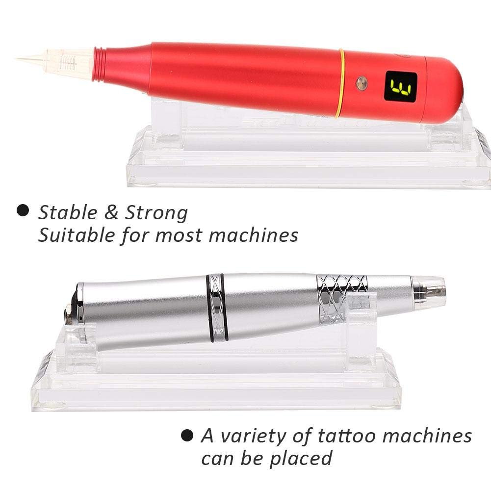 Transparent Tattoo Machine Holder – Universal Stand for Most Tattoo Guns & Pens - görsel 3