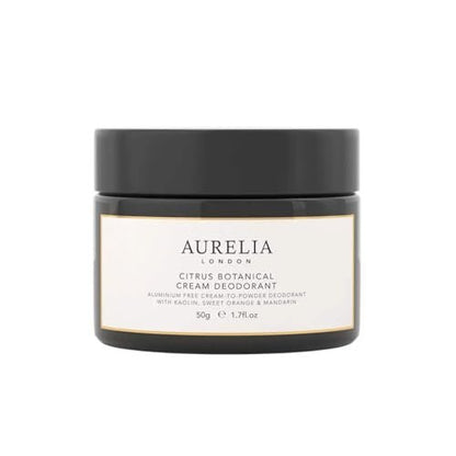 Aurelia Citrus Botanical Cream Deodorant - Natural & Gentle, 50g