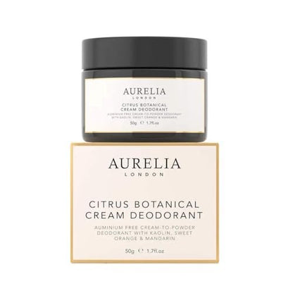 Aurelia Citrus Botanical Cream Deodorant - Natural & Gentle, 50g