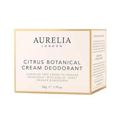 Aurelia Citrus Botanical Cream Deodorant - Natural & Gentle, 50g