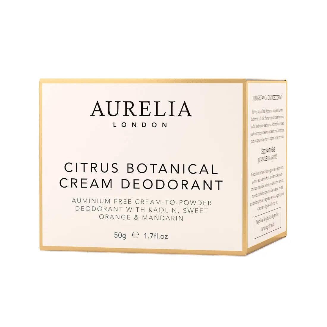Aurelia Citrus Botanical Cream Deodorant - Natural & Gentle, 50g - görsel 7
