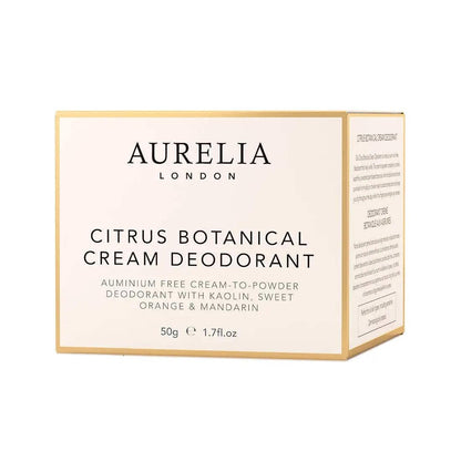 Aurelia Citrus Botanical Cream Deodorant - Natural & Gentle, 50g