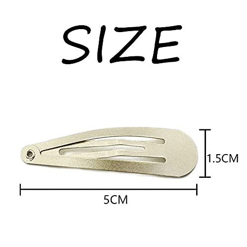 Dofash 5CM/2IN Blonde Christmas Hair Clips for Thick Hair - Metal Snap Barrettes, Hair Grips for Women (12 Count, Blonde) - görsel 8