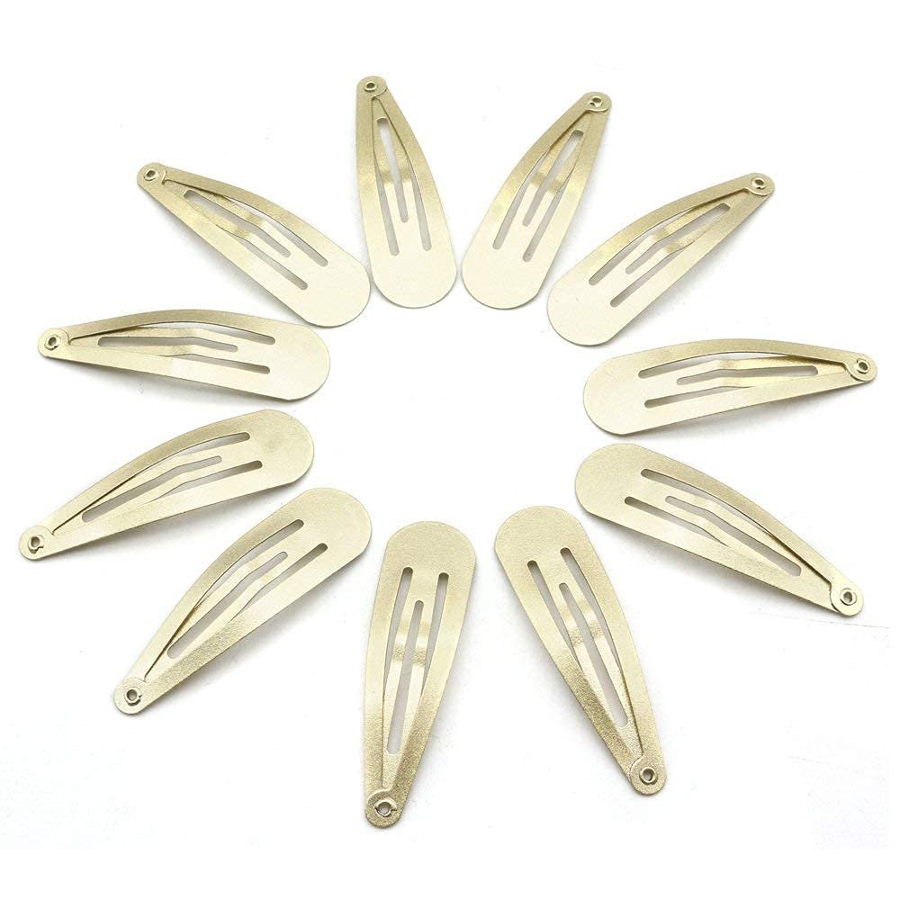 Dofash 5CM/2IN Blonde Christmas Hair Clips for Thick Hair - Metal Snap Barrettes, Hair Grips for Women (12 Count, Blonde) - görsel 3