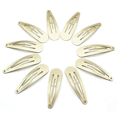 Dofash 5CM/2IN Blonde Christmas Hair Clips for Thick Hair - Metal Snap Barrettes, Hair Grips for Women (12 Count, Blonde) - görsel 4