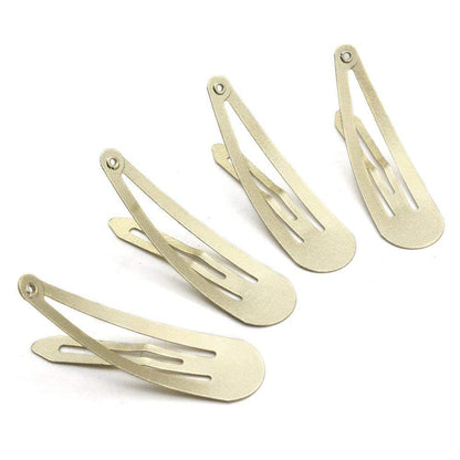 Dofash 5CM/2IN Blonde Christmas Hair Clips for Thick Hair - Metal Snap Barrettes, Hair Grips for Women (12 Count, Blonde)