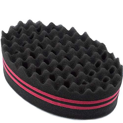 Two-Sided Twist Sponge for Dreadlocks & Coils - Hair Magic Sponge for Curling & Waving, Foam Barber Tool for Men & Women