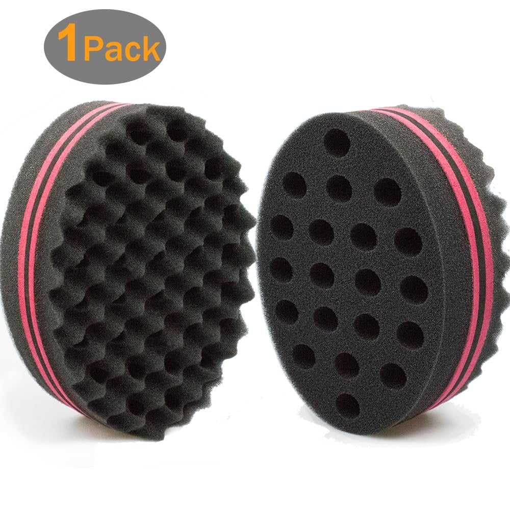 Two-Sided Twist Sponge for Dreadlocks & Coils - Hair Magic Sponge for Curling & Waving, Foam Barber Tool for Men & Women - görsel 3