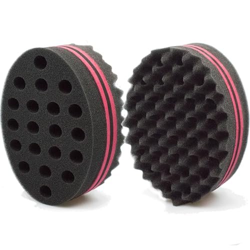 Two-Sided Twist Sponge for Dreadlocks & Coils - Hair Magic Sponge for Curling & Waving, Foam Barber Tool for Men & Women - görsel 16