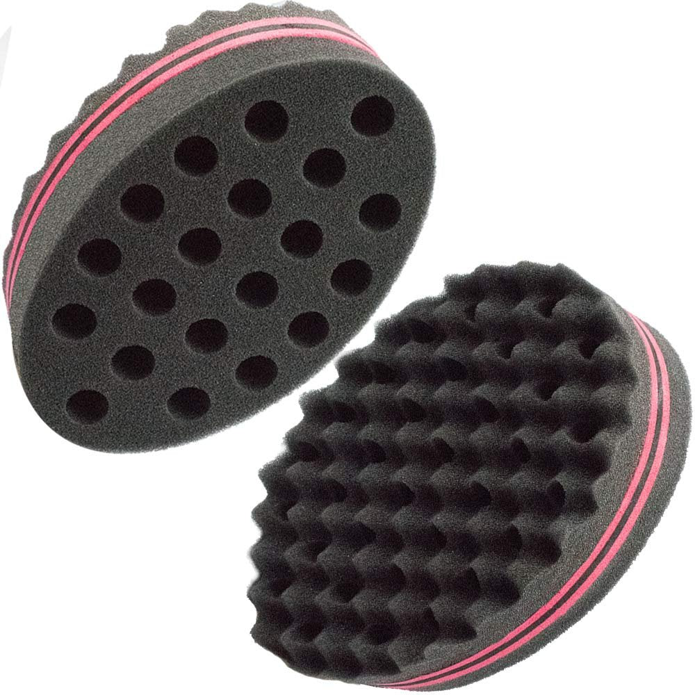 Two-Sided Twist Sponge for Dreadlocks & Coils - Hair Magic Sponge for Curling & Waving, Foam Barber Tool for Men & Women - görsel 1