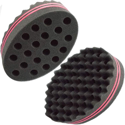 Two-Sided Twist Sponge for Dreadlocks & Coils - Hair Magic Sponge for Curling & Waving, Foam Barber Tool for Men & Women