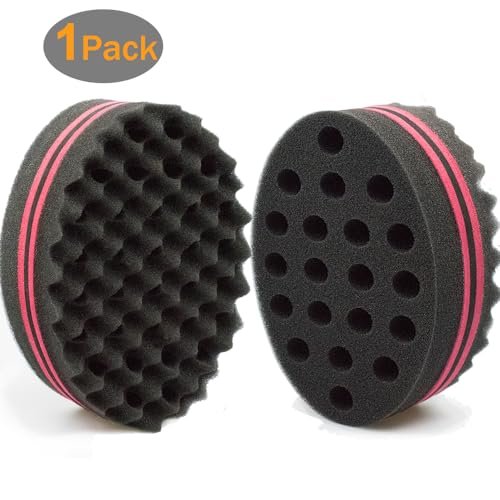 Two-Sided Twist Sponge for Dreadlocks & Coils - Hair Magic Sponge for Curling & Waving, Foam Barber Tool for Men & Women - görsel 4