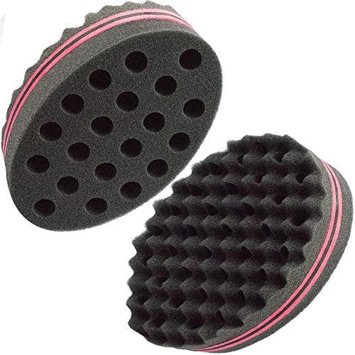 Two-Sided Twist Sponge for Dreadlocks & Coils - Hair Magic Sponge for Curling & Waving, Foam Barber Tool for Men & Women - görsel 2