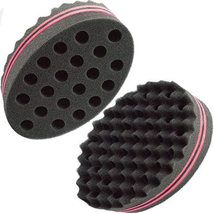 Two-Sided Twist Sponge for Dreadlocks & Coils - Hair Magic Sponge for Curling & Waving, Foam Barber Tool for Men & Women