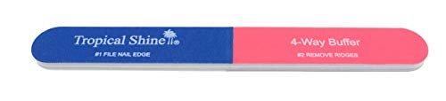 Tropical Shine 4-Way Small Nail Buffer – 5.5 Inches Emery Nail File for Natural & Acrylic Nails - görsel 2