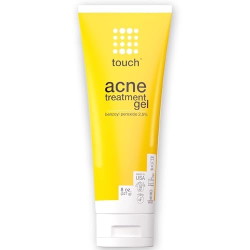Touch Benzoyl Peroxide 2.5% Gel Cream for Acne – Spot & Daily Treatment, Non-Drying, 8 oz - görsel 1