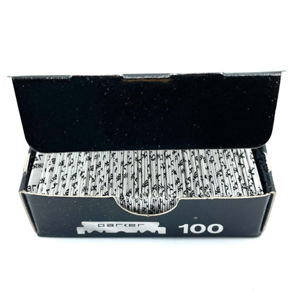 Parker Safety Razor Premium Platinum Single Edge Razor Blades – 100 Count for Professional Barber & Straight Razors