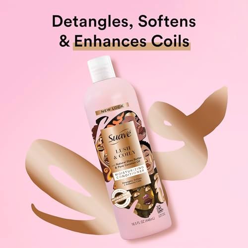 Suave Professionals Natural Shea Butter Coconut Moisturizing Curl Conditioner 16.5 fl oz - görsel 4