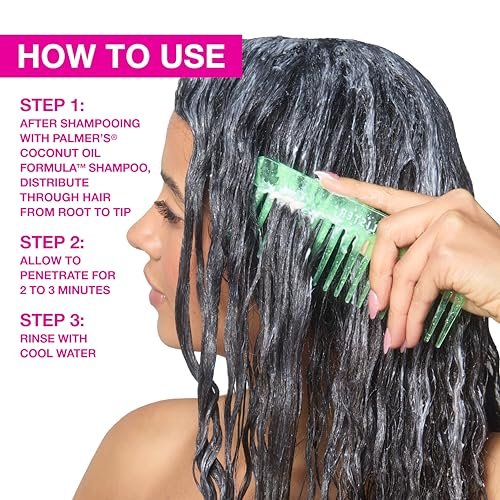 Palmer's Coconut Oil Formula Moisture Boost Protein Pack - 2.1 oz (Pack of 12) - Deep Conditioning Hair Treatment for Dry, Damaged, Over-Processed and Colored Hair Avelisse