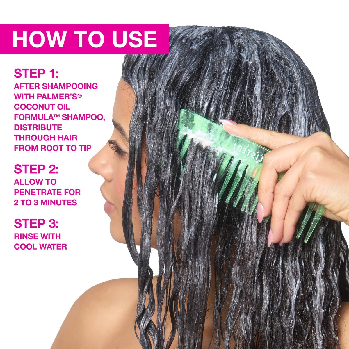 Palmer's Coconut Oil Formula Moisture Boost Protein Pack - 2.1 oz (Pack of 12) - Deep Conditioning Hair Treatment for Dry, Damaged, Over-Processed and Colored Hair Avelisse