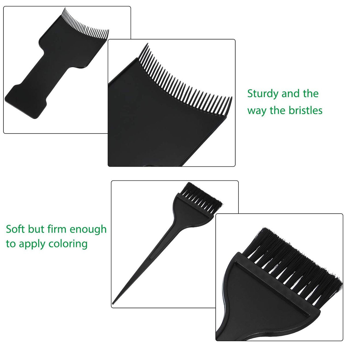 Mudder 4-Piece Balayage Highlighting Board and Brush Kit – Hair Dye Brush, 3 Highlighting Boards with Teeth, Foil Coloring Comb Paddle Bleach Kit for Women and Hairstylists - görsel 11