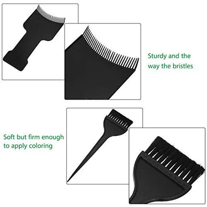 Mudder 4-Piece Balayage Highlighting Board and Brush Kit – Hair Dye Brush, 3 Highlighting Boards with Teeth, Foil Coloring Comb Paddle Bleach Kit for Women and Hairstylists
