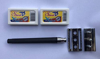 LORD Razors Shark Long Life Safety Razor SH.25 – Premium Stainless Steel Double Edge Razor