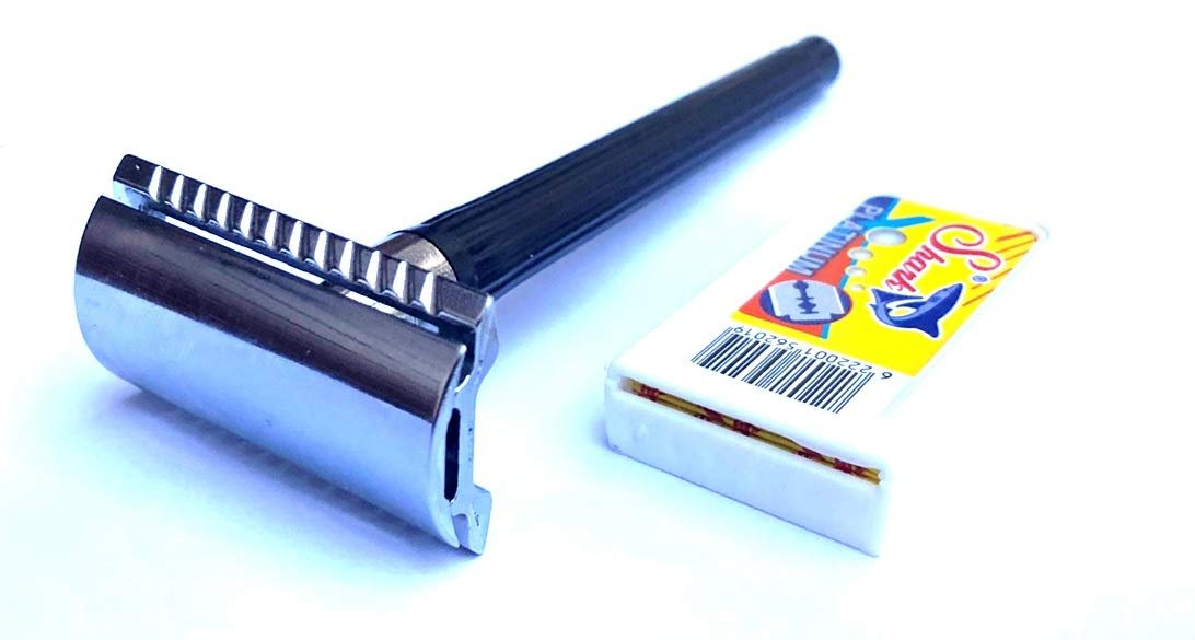 LORD Razors Shark Long Life Safety Razor SH.25 – Premium Stainless Steel Double Edge Razor - görsel 1