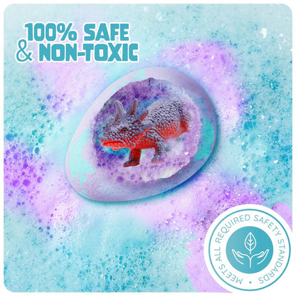 Dan&Darci Dino Egg Bath Bombs for Kids - Easter Basket Stuffers - Bath Bombs with Surprise Inside - Dinosaur Toys Gift for Boys and Girls Ages 6-8