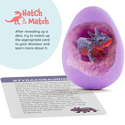 Dan&Darci Dino Egg Bath Bombs for Kids - Easter Basket Stuffers - Bath Bombs with Surprise Inside - Dinosaur Toys Gift for Boys and Girls Ages 6-8 - görsel 14