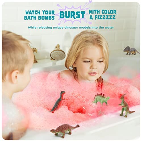 Dan&Darci Dino Egg Bath Bombs for Kids - Easter Basket Stuffers - Bath Bombs with Surprise Inside - Dinosaur Toys Gift for Boys and Girls Ages 6-8 - görsel 4