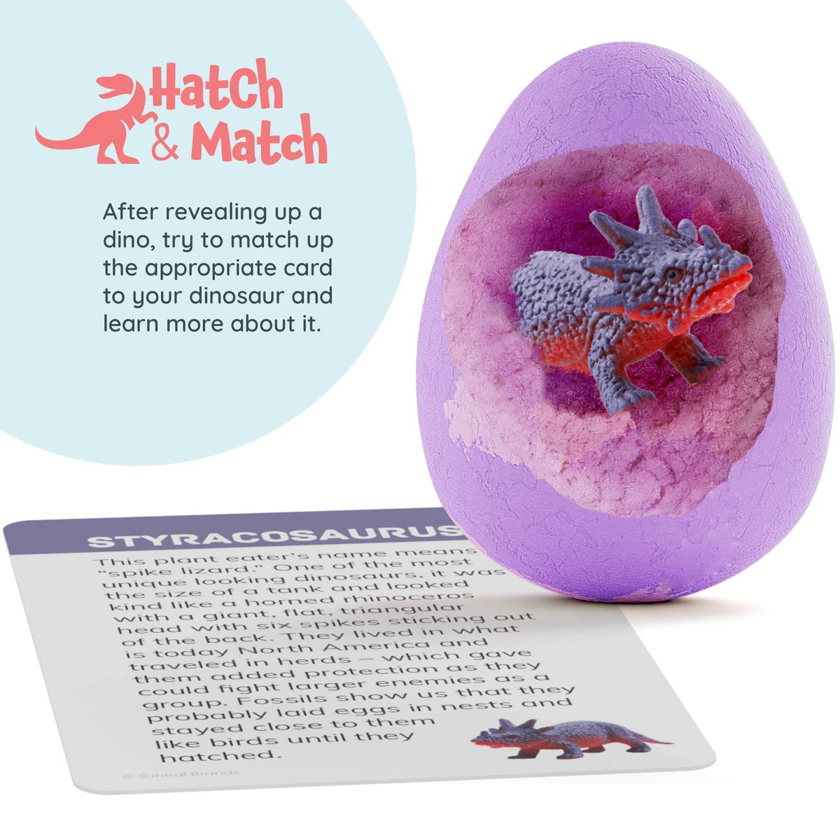 Dan&Darci Dino Egg Bath Bombs for Kids - Easter Basket Stuffers - Bath Bombs with Surprise Inside - Dinosaur Toys Gift for Boys and Girls Ages 6-8 - görsel 13