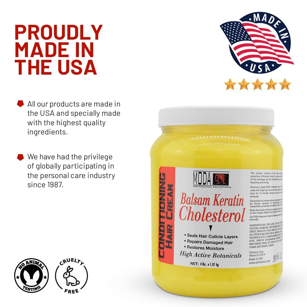 MODA Professional Deep Conditioning Hair Treatment – 64 Oz Gallon – Salon-Grade Intensive Hair Repair & Restored Vitality Avelisse