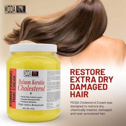 MODA Professional Deep Conditioning Hair Treatment – 64 Oz Gallon – Salon-Grade Intensive Hair Repair & Restored Vitality Avelisse