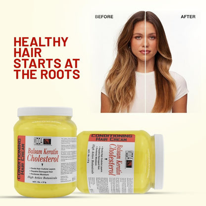 MODA Professional Deep Conditioning Hair Treatment – 64 Oz Gallon – Salon-Grade Intensive Hair Repair & Restored Vitality Avelisse