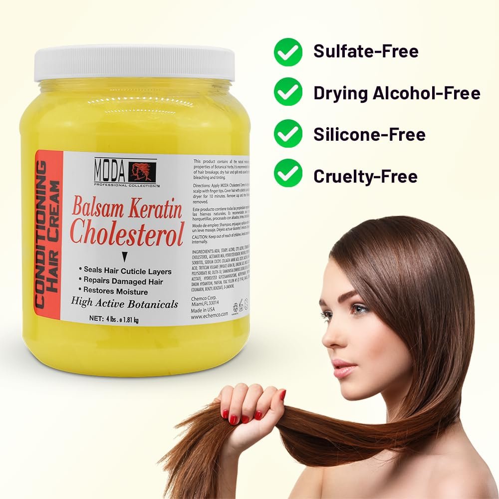 MODA Professional Deep Conditioning Hair Treatment – 64 Oz Gallon – Salon-Grade Intensive Hair Repair & Restored Vitality Avelisse