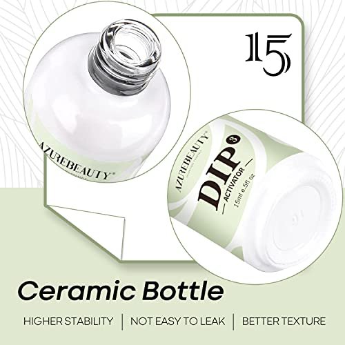 AZUREBEAUTY Dip Powder Activator 15 ml – Essential Liquid for Dipping Powder Nail Manicure, DIY Salon Use - görsel 12