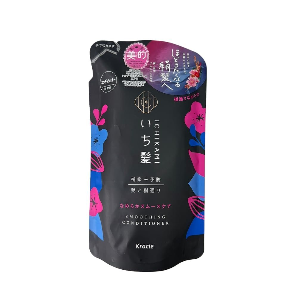 Kracie ICHIKAMI Smoothing Hair Care Conditioner Cuticle Smooth Refill 340g Avelisse