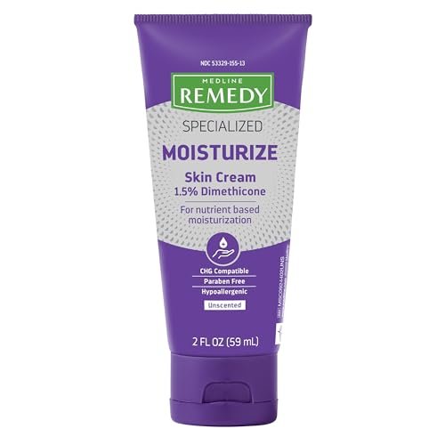 Medline Remedy Specialized Skin Cream, Unscented, 2 fl oz - Nourishing Moisturizer for Dry & Sensitive Skin with 1.5% Dimethicone, Paraben-Free, Hypoallergenic - görsel 2